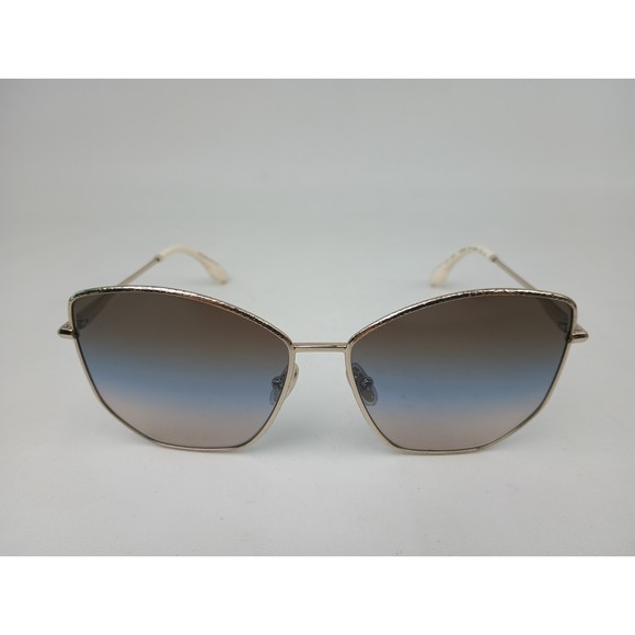 Victoria Beckham VB225S 734 Hammered Sunglasses Gold-Brown Blue Sand 59mm main image 4